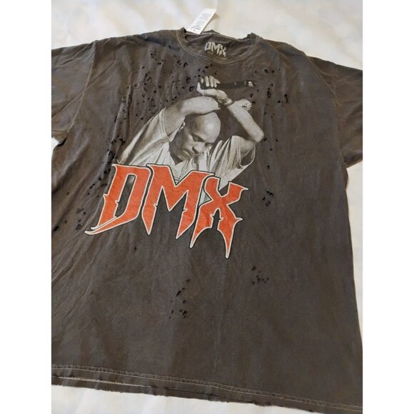 DMX Distressed Gray T-Shirt Size XL Rapper - Picture 1 of 6
